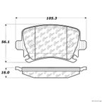 Centric 104.11080 Disc Brake Pad Set - Rear - view 1