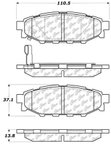 Centric 104.11140 Disc Brake Pad Set - Rear - view 6