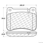 Centric 104.11210 Disc Brake Pad Set - Front - view 1