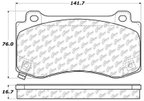 Centric 104.11490 Disc Brake Pad Set - Front - view 6