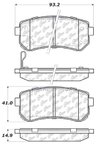 Centric 104.11570 Disc Brake Pad Set - Rear - view 5