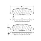 Centric 104.11720 Disc Brake Pad Set - Rear - view 7