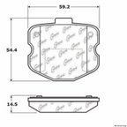 Centric 104.11850 Disc Brake Pad Set - Front - view 1
