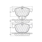 Centric 104.12940 Disc Brake Pad Set - Front - view 7
