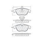Centric 104.13410 Disc Brake Pad Set - Rear - view 7