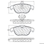 Centric 104.13410 Disc Brake Pad Set - Rear - view 1