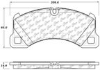 Centric 104.13490 Disc Brake Pad Set - Front - view 6