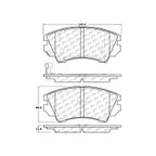 Centric 104.14040 Disc Brake Pad Set - Front - view 7