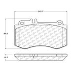 Centric 104.14200 Disc Brake Pad Set - Front - view 7