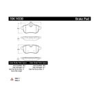 Centric 104.14330 Disc Brake Pad Set - Rear - view 7