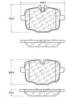 Centric 104.14690 Disc Brake Pad Set - Rear - view 6
