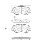 Centric 104.15430 Disc Brake Pad Set - Front - view 4