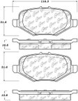 Centric 104.16120 Disc Brake Pad Set - Rear - view 6