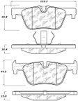 Centric 104.16130 Disc Brake Pad Set - Rear - view 6