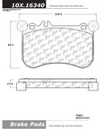 Centric 104.16340 Disc Brake Pad Set - Front - view 1