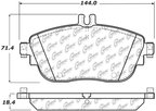 Centric 104.16940 Disc Brake Pad Set - Front - view 5