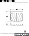 Centric 105.00020 Disc Brake Pad Set - Front - view 1