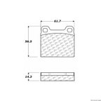 Centric 105.00310 Disc Brake Pad Set - Front or Rear - view 1