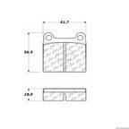 Centric 105.00960 Disc Brake Pad Set - Front - view 1