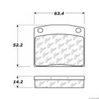 Centric 105.01170 Disc Brake Pad Set - Front - view 1