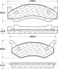 Centric 105.01230 Disc Brake Pad Set - Front - view 6