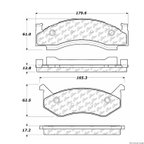 Centric 105.01230 Disc Brake Pad Set - Front - view 1