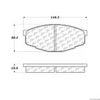 Centric 105.02070 Disc Brake Pad Set - Front - view 1