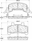 Centric 105.02890 Disc Brake Pad Set - Front - view 5