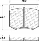 Centric 105.03300 Disc Brake Pad Set - Front - view 5