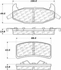 Centric 105.03770 Disc Brake Pad Set - Rear - view 6