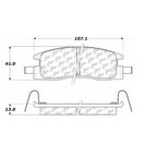 Centric 105.03980 Disc Brake Pad Set - Rear - view 6