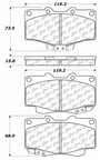 Centric 105.04100 Disc Brake Pad Set - Front - view 6
