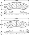 Centric 105.04120 Disc Brake Pad Set - Front - view 6