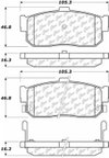 Centric 105.05400 Disc Brake Pad Set - Rear - view 6