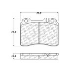 Centric 105.05610 Disc Brake Pad Set - Front - view 6