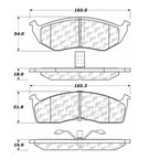 Centric 105.05910 Disc Brake Pad Set - Front - view 6