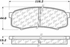 Centric 105.06060 Disc Brake Pad Set - Rear - view 6