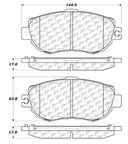 Centric 105.06120 Disc Brake Pad Set - Front - view 6