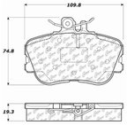 Centric 105.06450 Disc Brake Pad Set - Front - view 6