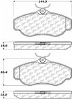 Centric 105.06760 Disc Brake Pad Set - Front - view 6