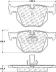 Centric 105.06831 Disc Brake Pad Set - Rear - view 6