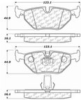 Centric 105.06922 Disc Brake Pad Set - Rear - view 6