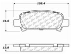 Centric 105.07700 Disc Brake Pad Set - Rear - view 6