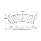 Centric 105.07850 Disc Brake Pad Set - Front or Rear - view 5