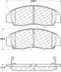 Centric 105.07870 Disc Brake Pad Set - Front - view 6