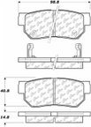 Centric 105.08130 Disc Brake Pad Set - Rear - view 6