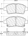 Centric 105.08220 Disc Brake Pad Set - Front - view 6