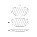 Centric 105.08620 Disc Brake Pad Set - Front - view 7