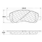 Centric 105.08660 Disc Brake Pad Set - Front - view 6