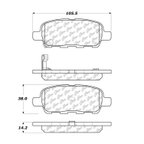 Centric 105.09051 Disc Brake Pad Set - Rear - view 6
